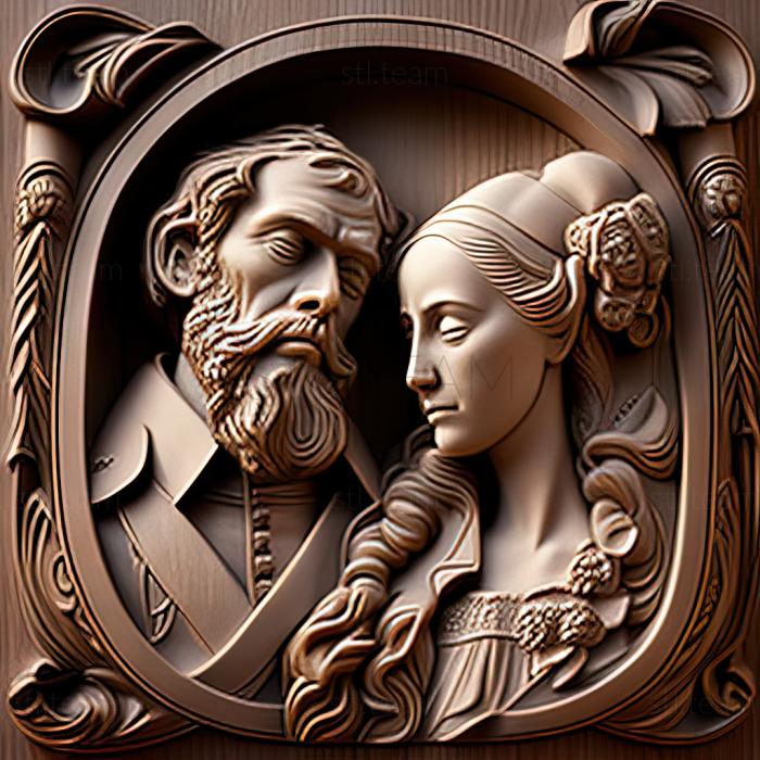 3D модель Анна Кареніна Лев Толстой 1873 1877 (STL)